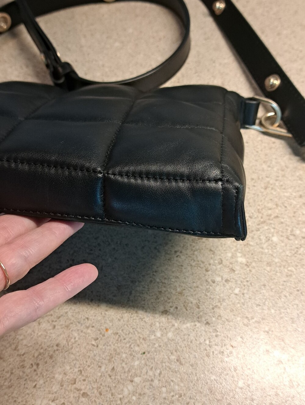 All Saints Eve Quilted Leather Crossbody Bag - Picture 3 of 11